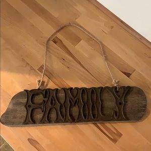 Family sign
